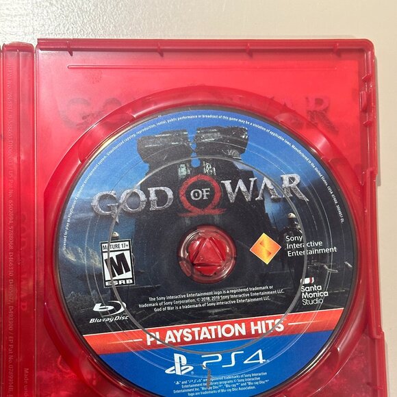 GREAT DEAL! Barely used GOD OF WAR for PS4 - Playstation game disc! - Picture 2 of 3